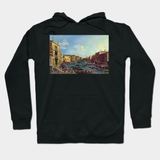 a regatta on the grand canal - Canaletto Hoodie